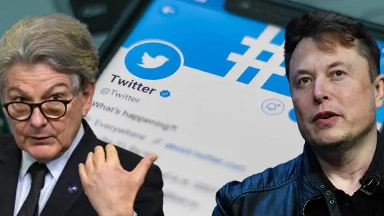 Thierry Breton and Elon Musk