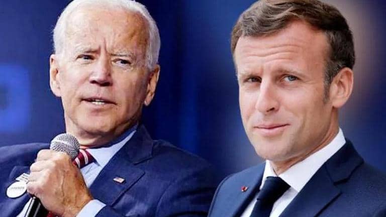 Biden and Macron vow unity against Russia in Ukraine-Russia war ...