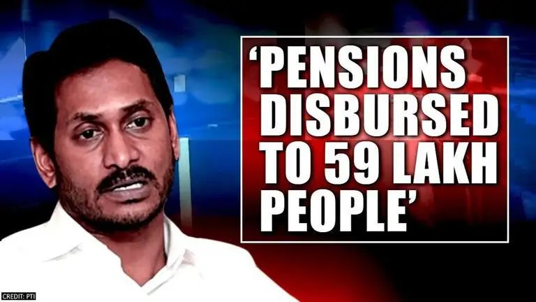 Andhra Pradesh sets new record, disburses pensions to 59 lakh people at their doorsteps Andhra