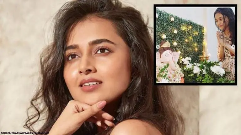 Tejasswi Prakash shares glimpses of her Ganesh Chaturthi celebration, pens lengthy caption Tejasswi Prakash