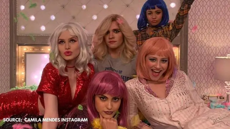 Riverdale actor Camila Mendes shares BTS pictures & videos from the show's musical episode Camila Mendes