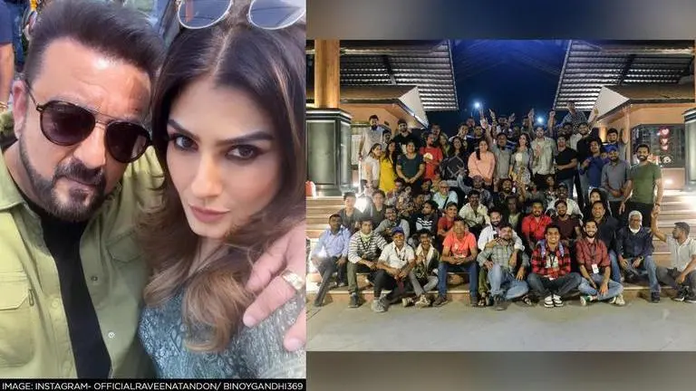 'Ghudchadi': Sanjay Dutt, Raveena Tandon wrap first shooting schedule, see pics from sets Binoy Gandhi, Ghudchadi, Sanjay Dutt, Raveena Tandon, Ghudchadi first schedule wrap,