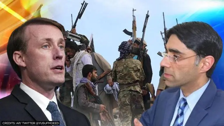 Jake Sullivan, Pakistan NSA hold 'constructive discussions' on Afghanistan violence in US Jake Sullivan, Moeed Yusuf, Taliban
