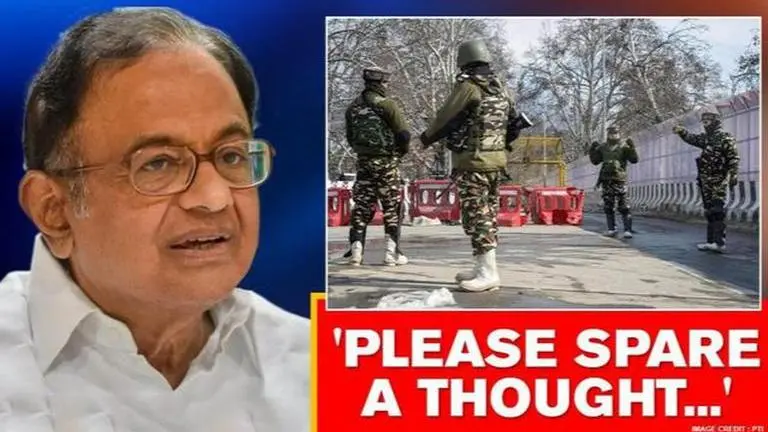 P Chidambaram pans human rights situation in J&K, demands Mehbooba Mufti's release Chidambaram