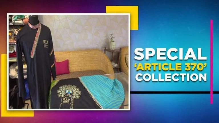 Gujarat fashion designer adds Article 370 theme to Navratri collection Gujarat
