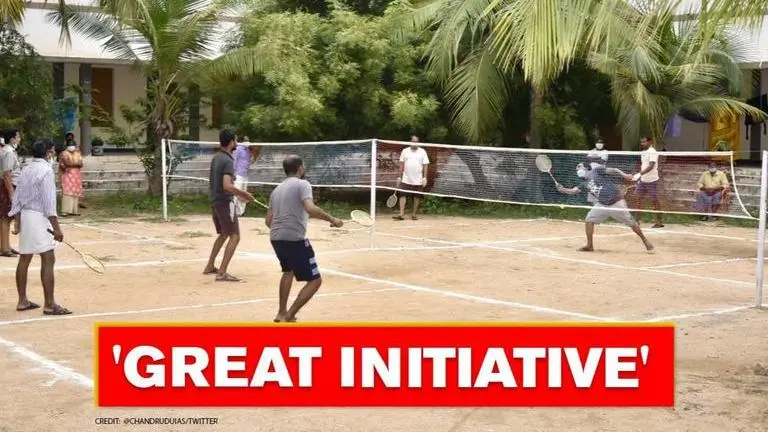 Video: Coronavirus positive persons get sports and music at care centre to stay balanced Coronavirus