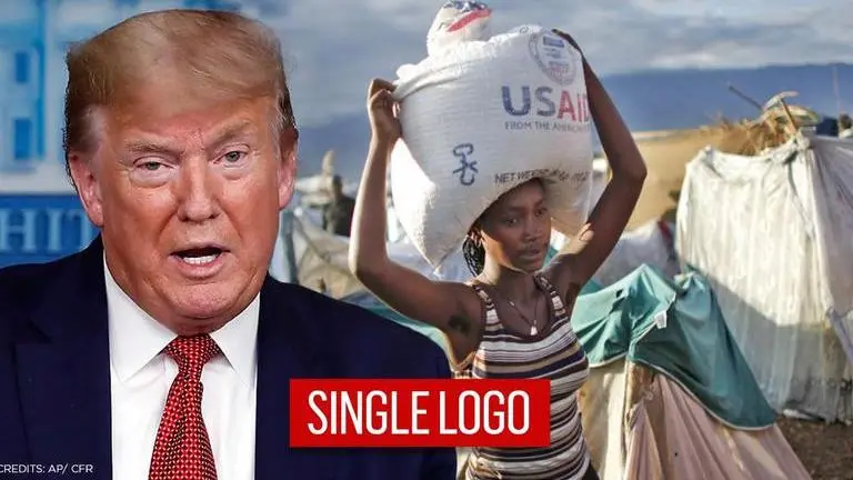 Donald Trump instructs US agencies to use single logo for all foreign assistance Donald Trump instructs US agencies to use single logo for all foreign assistance