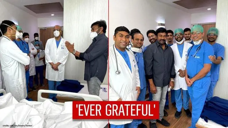 Chiranjeevi hails doctors in Hyderabad, expresses gratitude for their amazing work Chiranjeevi hails doctors in Hyderabad, expresses gratitude for their amazing work