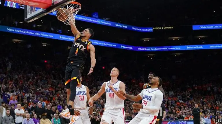 NBA Scores: Devin Booker scores 47, leads Phoenix Suns past Los Angeles Clippers to win series Phoenix Suns vs Los Angeles Clippers