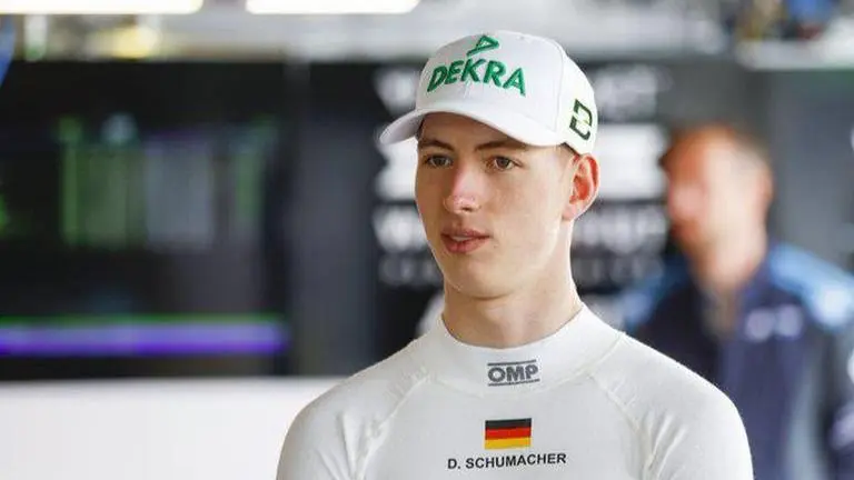 F1 legend Michael Schumacher's nephew fractures spine in frightening fireball crash Michael Schumacher