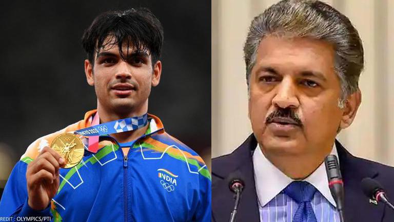 Anand Mahindra promises to gift SUV XUV700 to Neeraj Chopra for Gold at ...