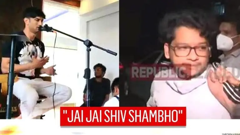 Sushant hums Lord Shiva chant in throwback video; netizens raise questions on Pithani Sushant croons Lord Shiva chant in throwback video; netizens asks questions on Pithani