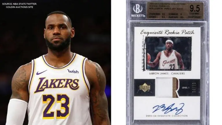 LeBron James rookie card sets new record with massive $960,000 bid: Report lebron james rookie card