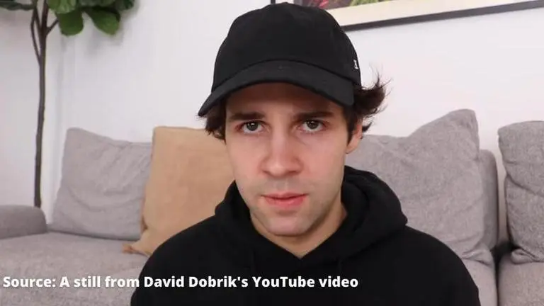 YouTuber David Dobrik posts seven-minute-long apology before taking a break from YouTube A still from David Dobrik's YouTube