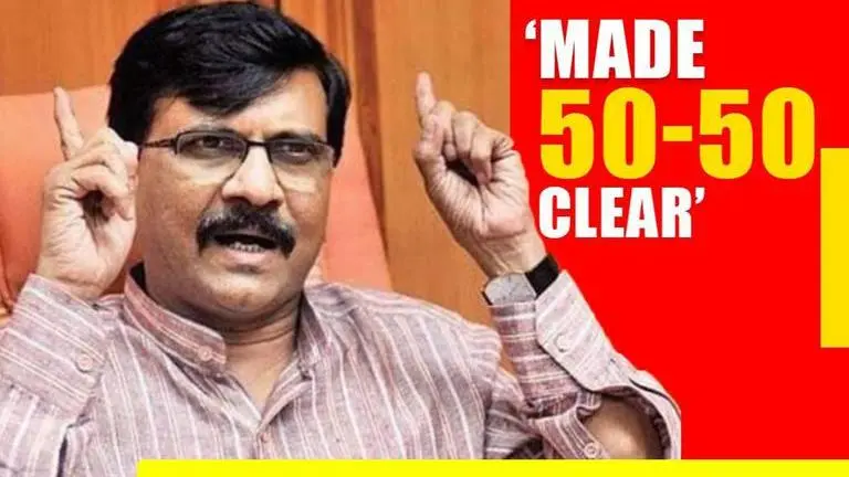 Sanjay Raut: 'Uddhav Thackeray was clear that there will be 50-50 sharing of power' Sanjay