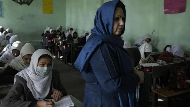 Taliban leader backs girls' right to education but wants them to only learn Sharia lessons Taliban