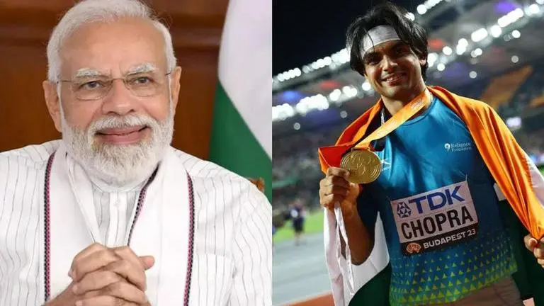 'A symbol of unparalleled excellence': PM Modi hails Neeraj Chopra on winning gold at WAC PM Modi congratulates Neeraj Chopra