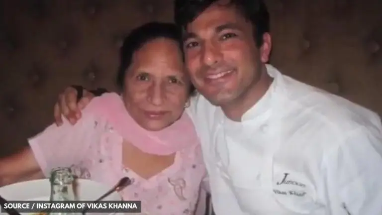 Vikas Khanna shares heartwarming video of his mom taking the first step in his restaurants Vikas Khanna