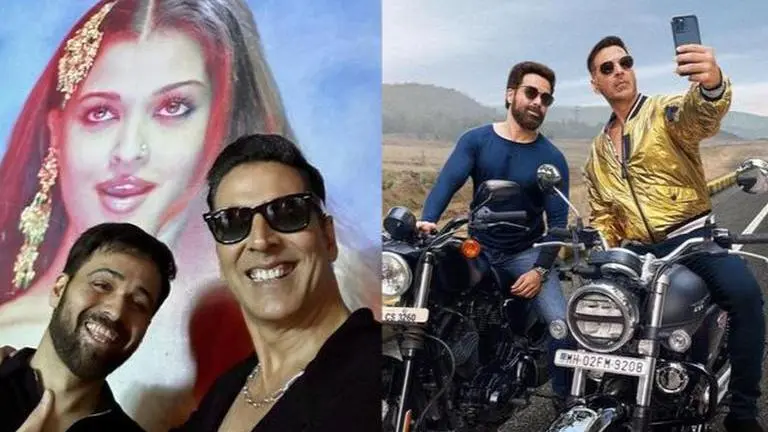 Akshay Kumar, Emraan Hashmi take selfie with Aishwarya Rai Bachchan's 'Kaale Kaale Naina' Akshay Kumar