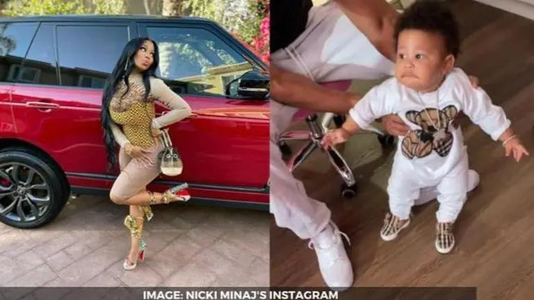 Nicki Minaj shares video of son attempting to walk, netizens call him 'young king' Nicki Minaj