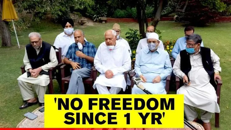 Farooq Abdullah holds first NC briefing since Article 370 abrogation, says ‘no freedom’ Farooq Abdullah