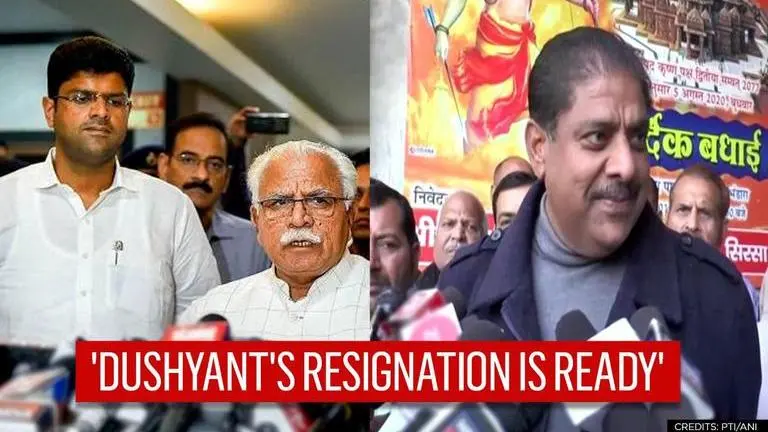 'Dushyant's resignation is my pocket', claims JJP chief amid Centre-farmer stalemate Haryana
