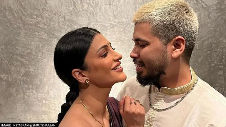 Shruti Haasan pens adorable wish for 'her heart' Santanu Hazarika on his birthday Shruti Haasan, Santanu Hazarika