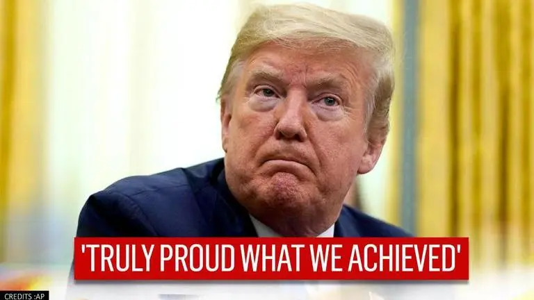 Trump congratulates 'new administration' but ignores Biden's name in farewell address Biden