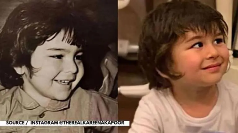 Saif Ali Khan-Taimur Ali Khan's baby pics make fans go 'Like Father Like Son' Saif Ali Khan
