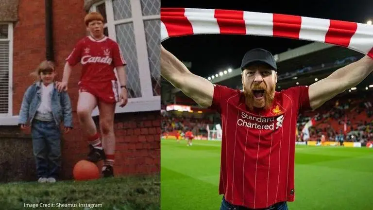 Sheamus shares childhood picture to celebrate Liverpool's Premier League title triumph Sheamus