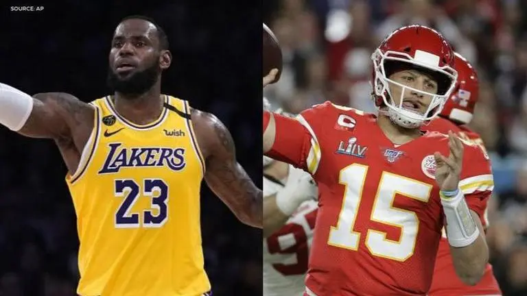 LeBron James congratulates Patrick Mahomes on his mammoth $503 million contract extension LeBron James