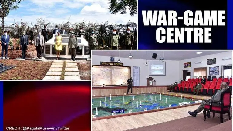 Uganda's President praises 'heroic' Indian Army as he commissions new 'War-game' facility India