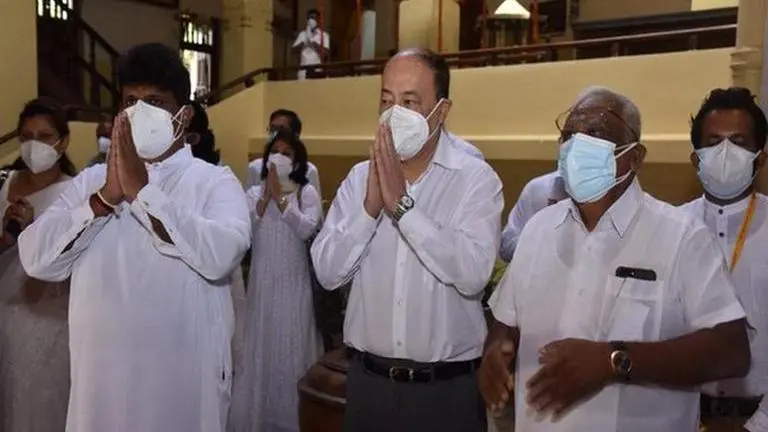 Harsh Vardhan Shringla begins Sri Lanka trip with visit to Sri Dalada Maligawa temple Harsh Vardhan Shringla