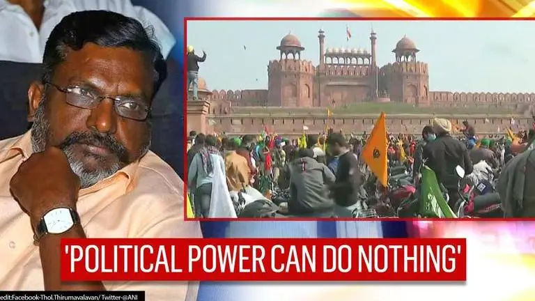 VCK president dubs farmer rally violence as 'people's war'; demands repeal of farm laws Farmer