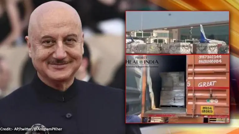 Anupam Kher launches platform for COVID relief equipment, 1st consignment arrives from US Anupam Kher, COVID-19 relief