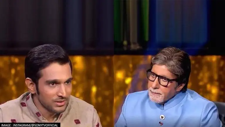 KBC 13: Pratik Gandhi puts Amitabh Bachchan on spot with 'saadharan se sawaal' | Watch Pratik Gandhi, amitabh bachchan