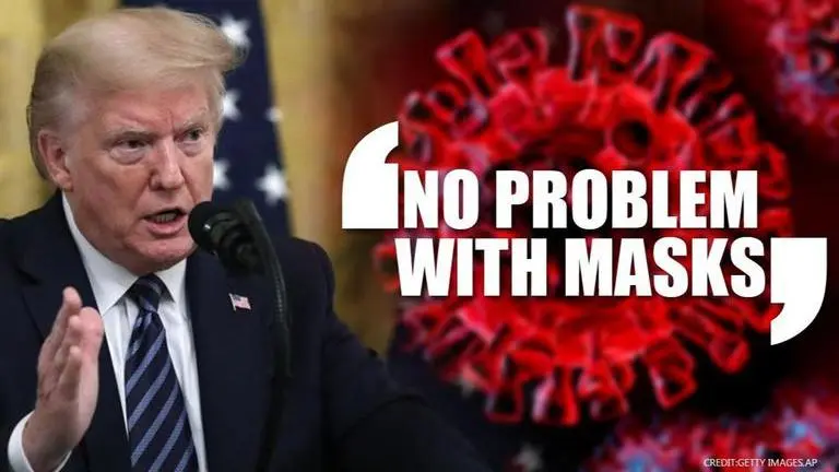 Donald Trump thinks wearing masks is 'personal choice' but has 'no problem' with it Trump