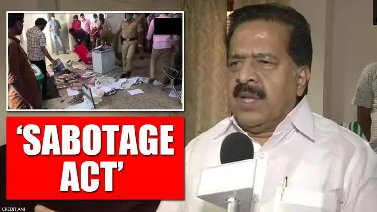 Chennithala alleges Secretariat fire an 'act to hide files' related to gold smuggling case Kerala