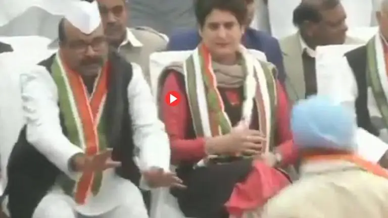WATCH: Man in Lucknow breaches security to meet Priyanka Vadra, here's how she reacted Priyanka Vadra