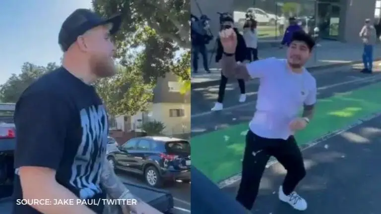 Jake Paul throws water balloons at Conor McGregor’s teammate Dillon Danis to escalate feud jake paul