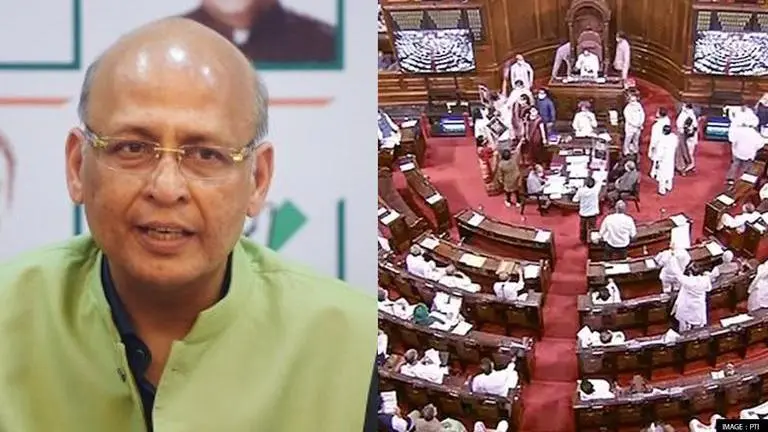 Abhishek Singhvi slams 12 Rajya Sabha MPs' suspension, Cong MP says 'BJP has majority now' Abhishek Singhvi
