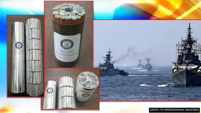 DRDO develops Advanced Chaff Technology to safeguard naval ships from missile attack Image Credits: PTI/DRDO