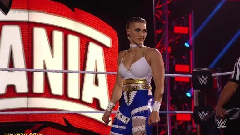 WWE meets Dragon Ball Z: Rhea Ripley's ring gear pays homage to DBZ's Vegeta WWE