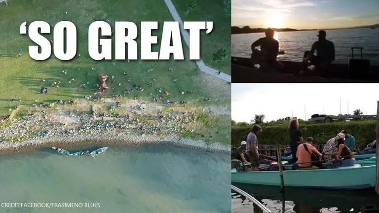 Italy's musicians play on borrowed fishing boats to cheer public amid COVID-19 crisis italy