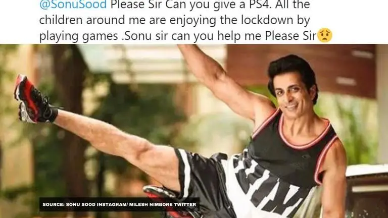 Sonu Sood wins hearts with his reply to Class 10 student asking for PS4; Read more sonu sood
