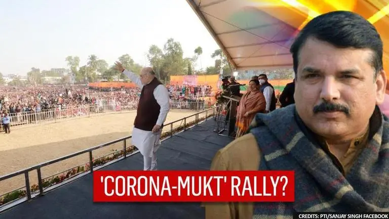 AAP MP Sanjay Singh takes jibe at Shah's crowded Midnapore rally: 'Is it Corona-mukt?' Sanjay Singh
