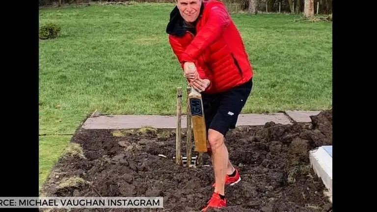 Michael Vaughan presents Ahmedabad Test pitch report, fans mock ex-England captain: WATCH Michael Vaughan