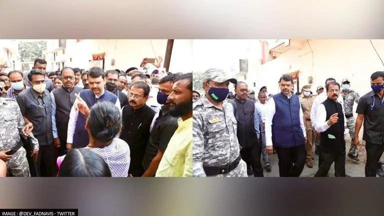 Devendra Fadnavis visits Amravati, says people not responsible for violence facing actions Devendra Fadnavis