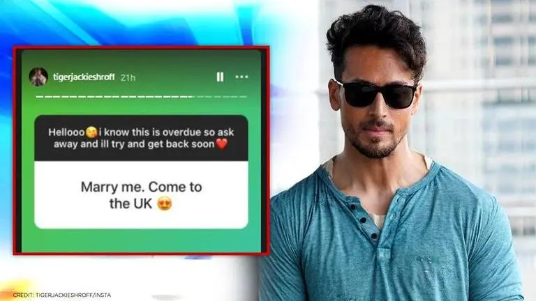 Tiger Shroff responds to a fan from UK who proposed him for marriage on Insta AMA session Tiger Shroff
