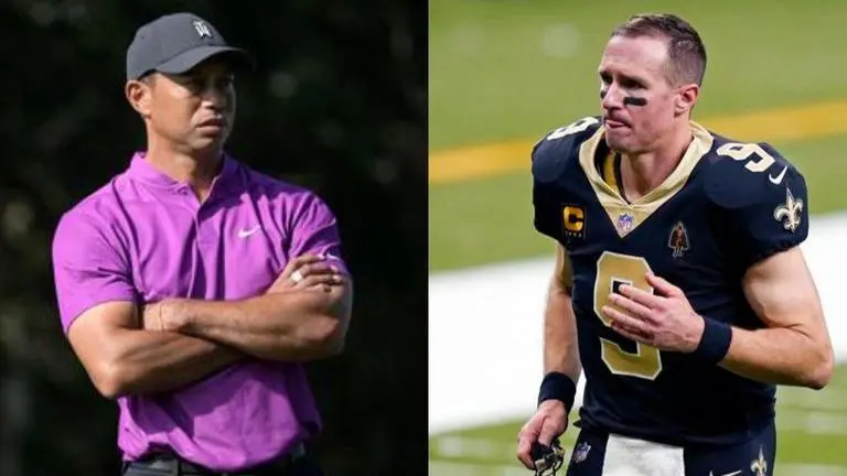 Tiger Woods was headed to meet NFL's Drew Brees, Justin Herbert before horrific car crash tiger woods